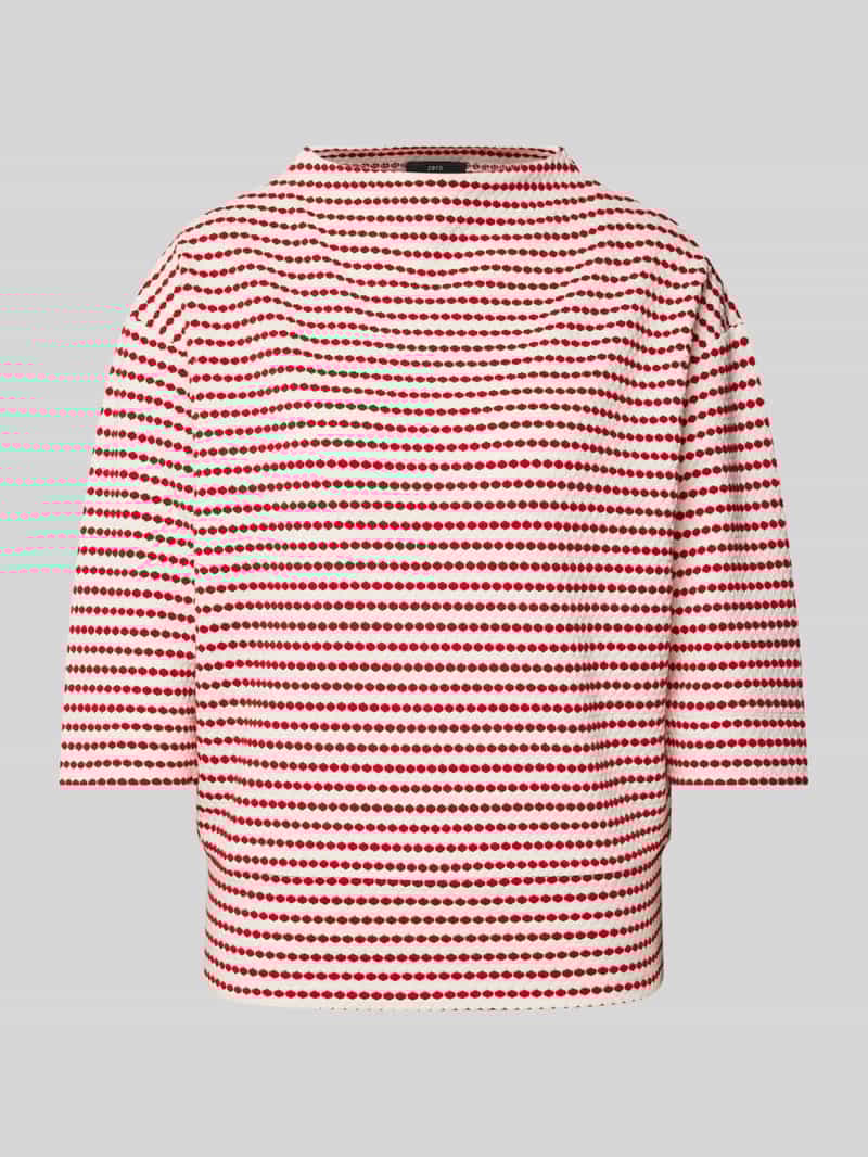 Zero T-shirt met viscose en 3 4-mouwen