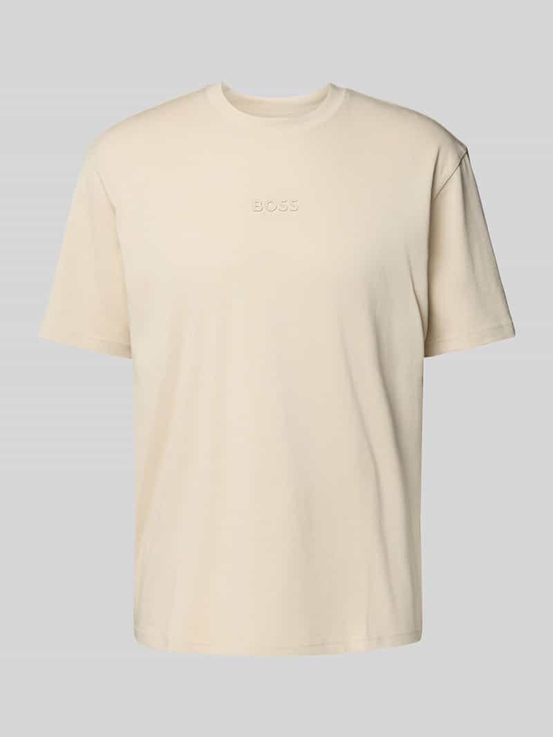 BOSS Green T-shirt met labelprint