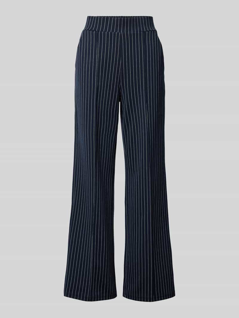 Ichi Wide leg stoffen broek met elastische band model 'KATE'