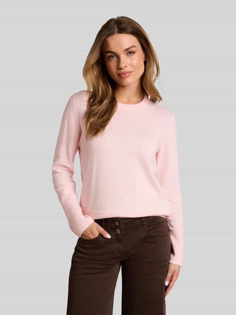 Tom Tailor Pullover van kasjmier met ribboorden