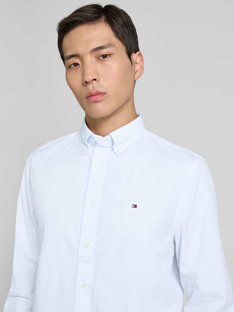 Tommy Hilfiger Regular fit overhemd van puur katoen