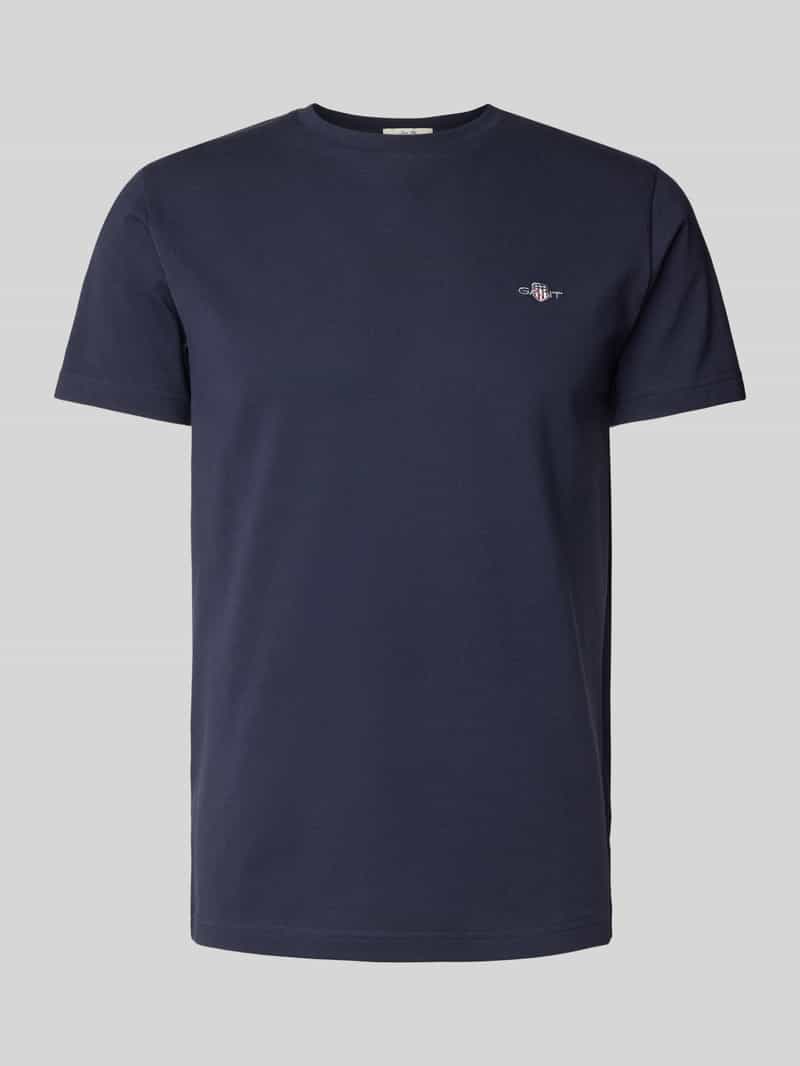Gant Slim fit T-shirt met labelstitching