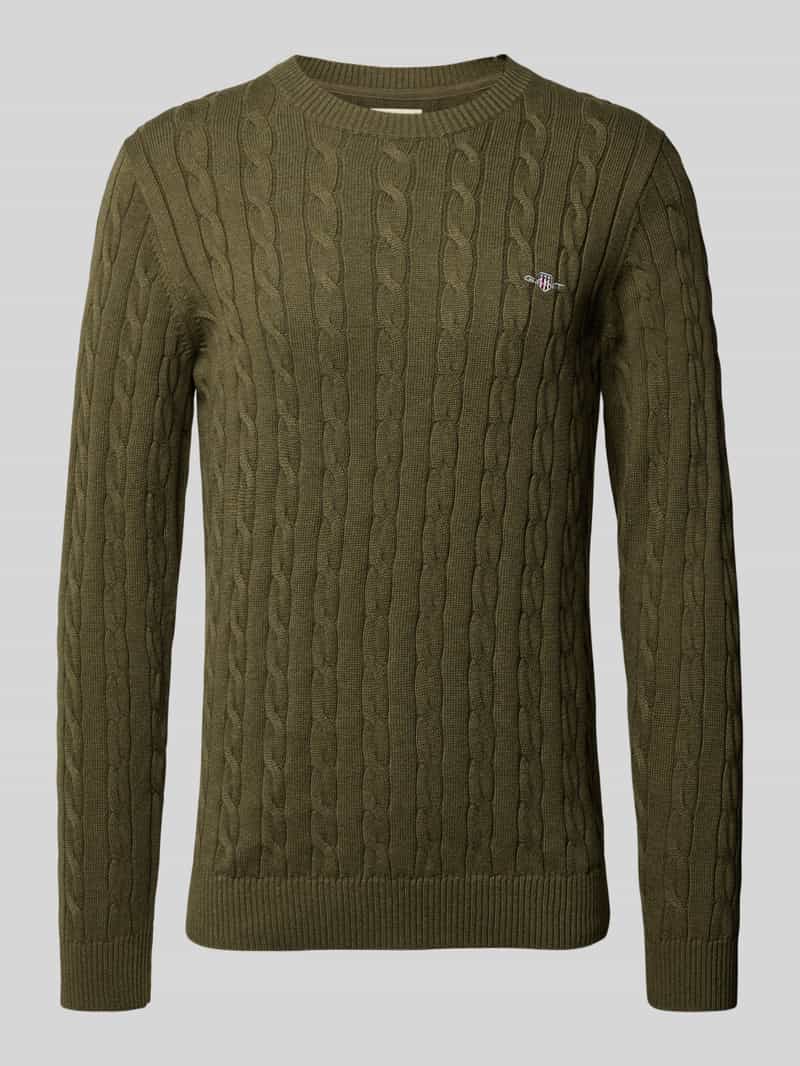 Gant Gebreide pullover met ribboorden