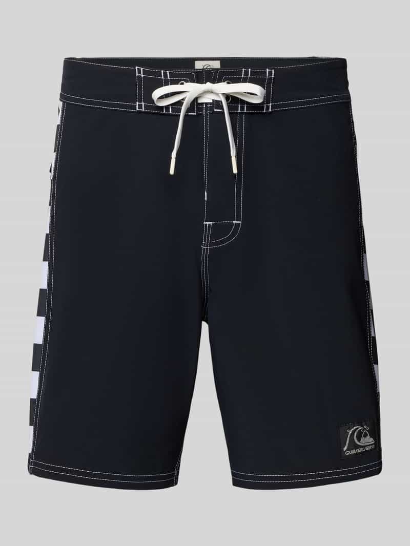 regular fit zwembroek met logopatch model ‘Arch’ regular fit zwembroek met logopatch model ‘Arch’