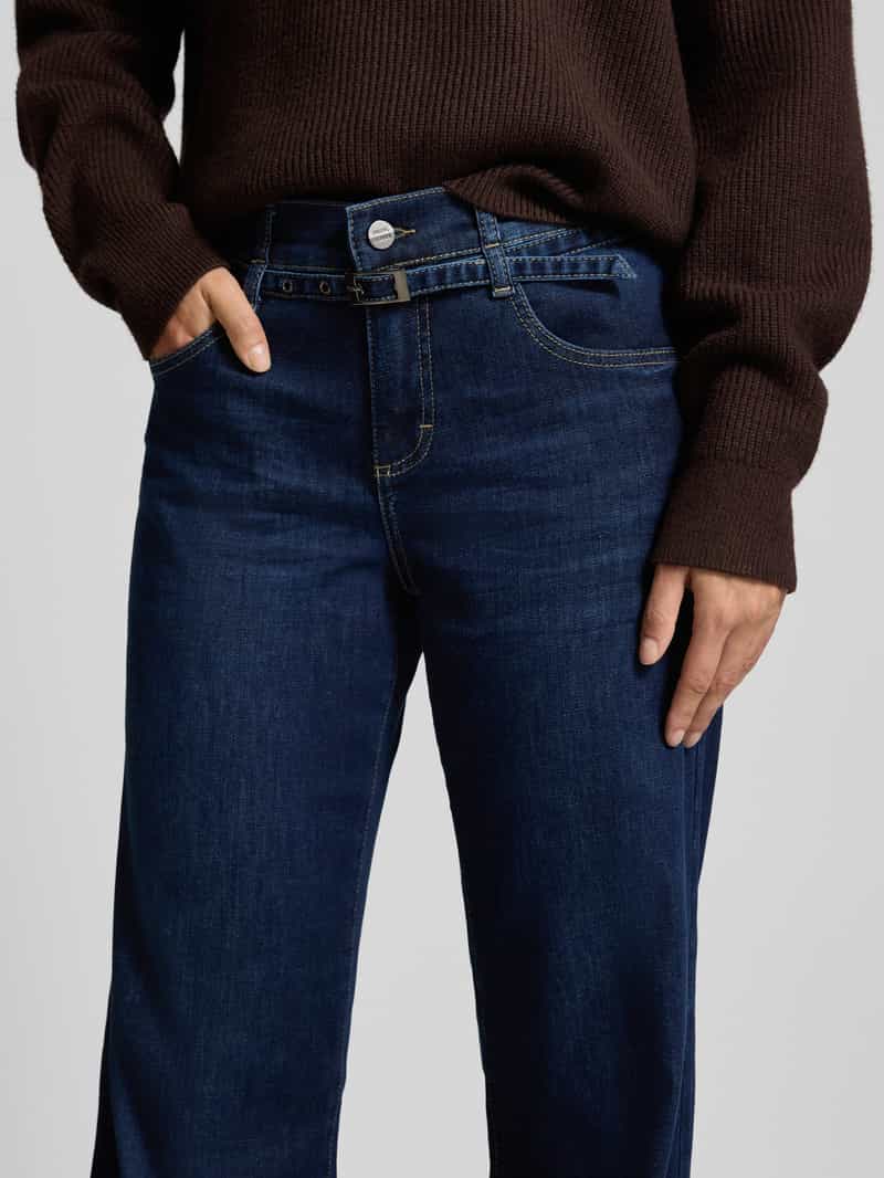 Angels Wide leg jeans met riem model 'LIZ BELT'