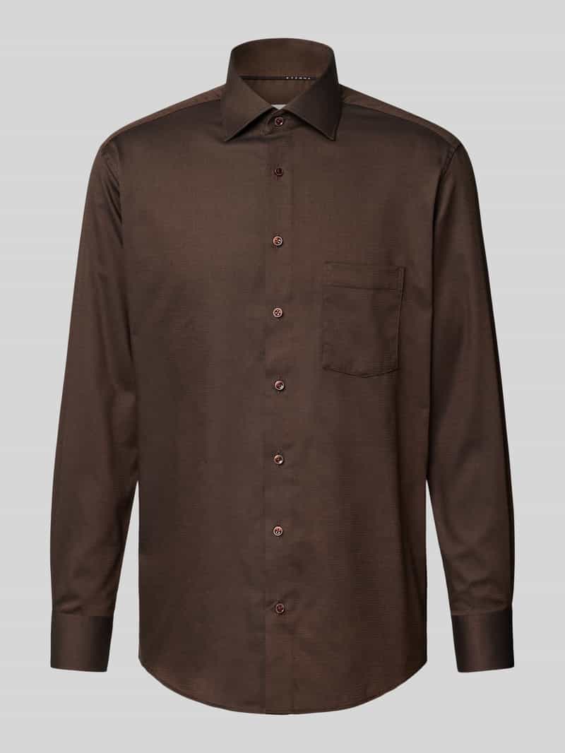 Eterna Modern fit zakelijk overhemd met kentkraag