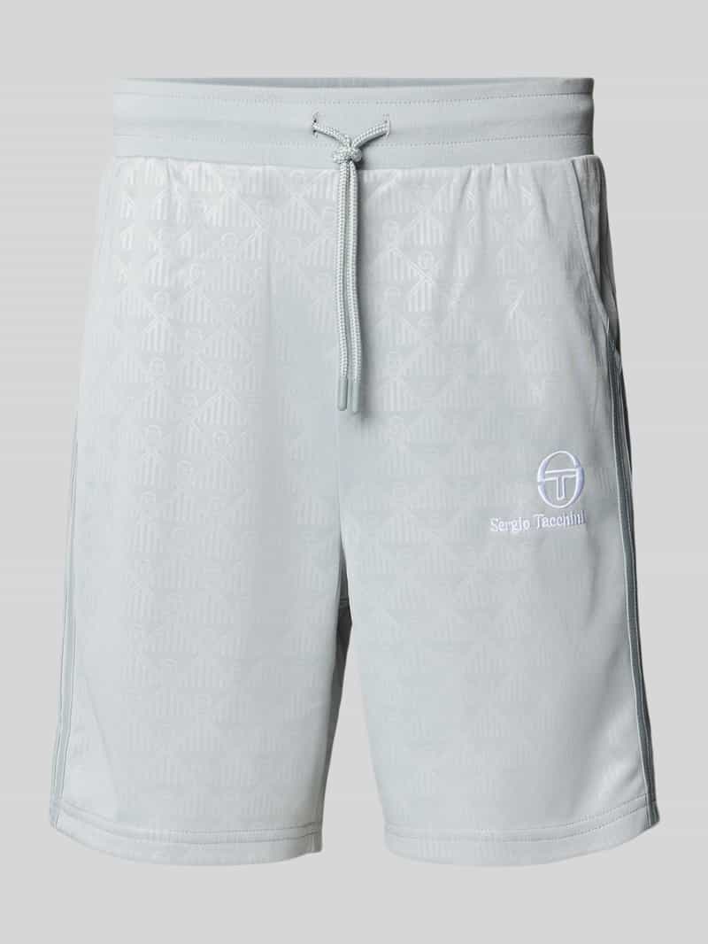 Sergio Tacchini Korte broek met labelstitching model 'NERO'
