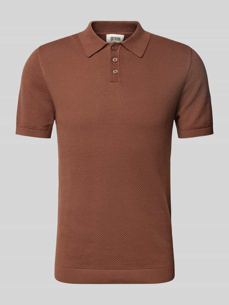 drykorn Slim fit poloshirt met structuurmotief model 'TRITON'