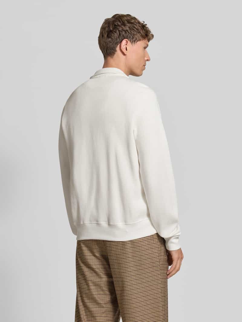 Lacoste Classic Fit sweatshirt met rits crèmewit, foto 3