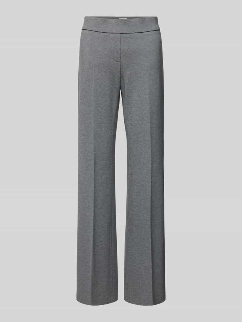 SEDUCTIVE Flared stoffen broek met persplooien model 'NANOU'
