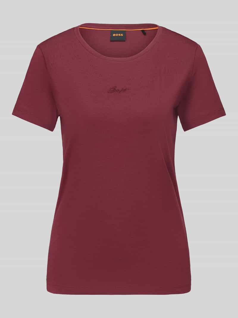 Boss Orange T-shirt met subtiele logo-opschrift