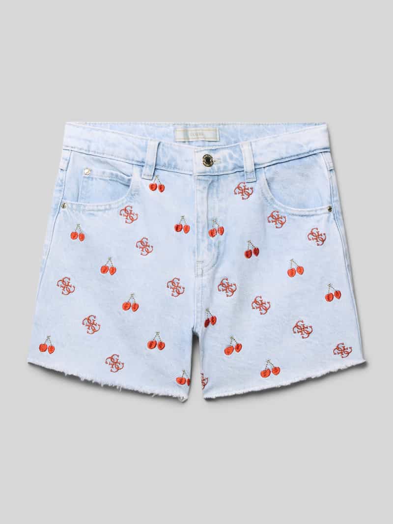 Guess Bermuda in 5-pocketmodel met labeldetail