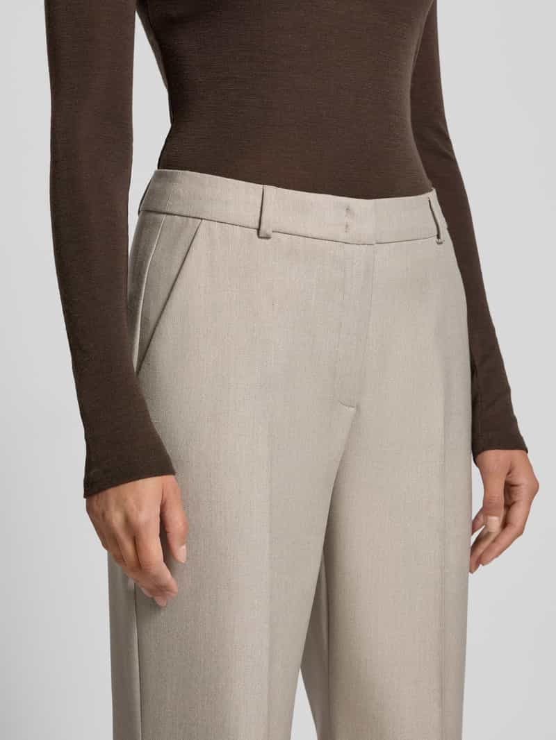 comma Stoffen broek met persplooien en achterzakken