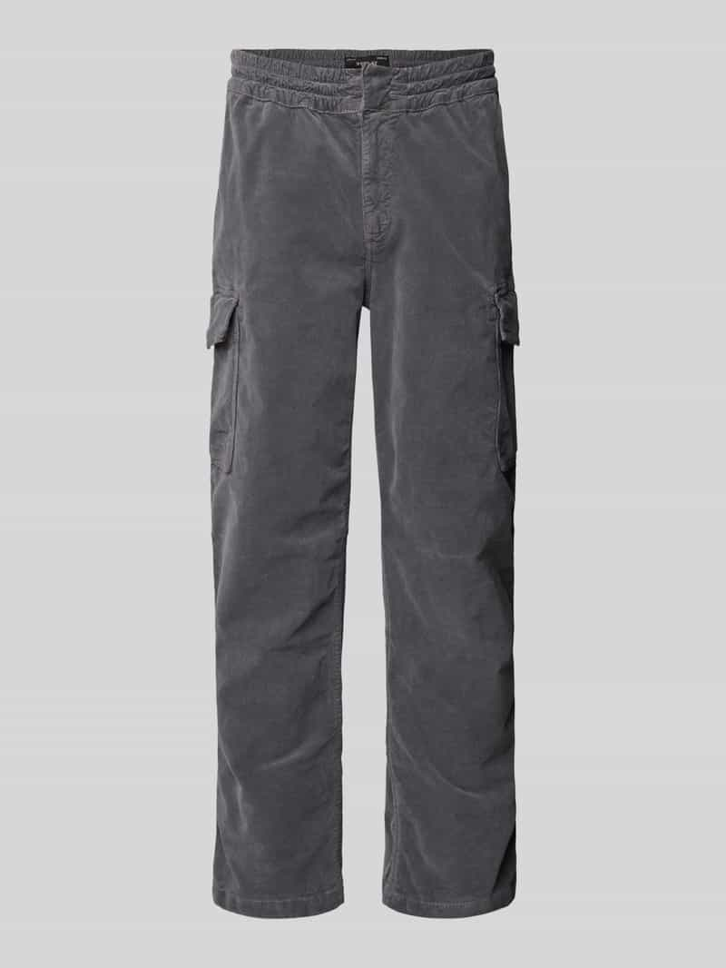 Replay Regular fit corduroy broek met elastische band