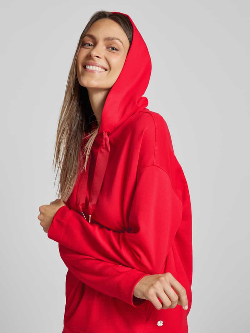 Joop! Hoodie met labelstitching