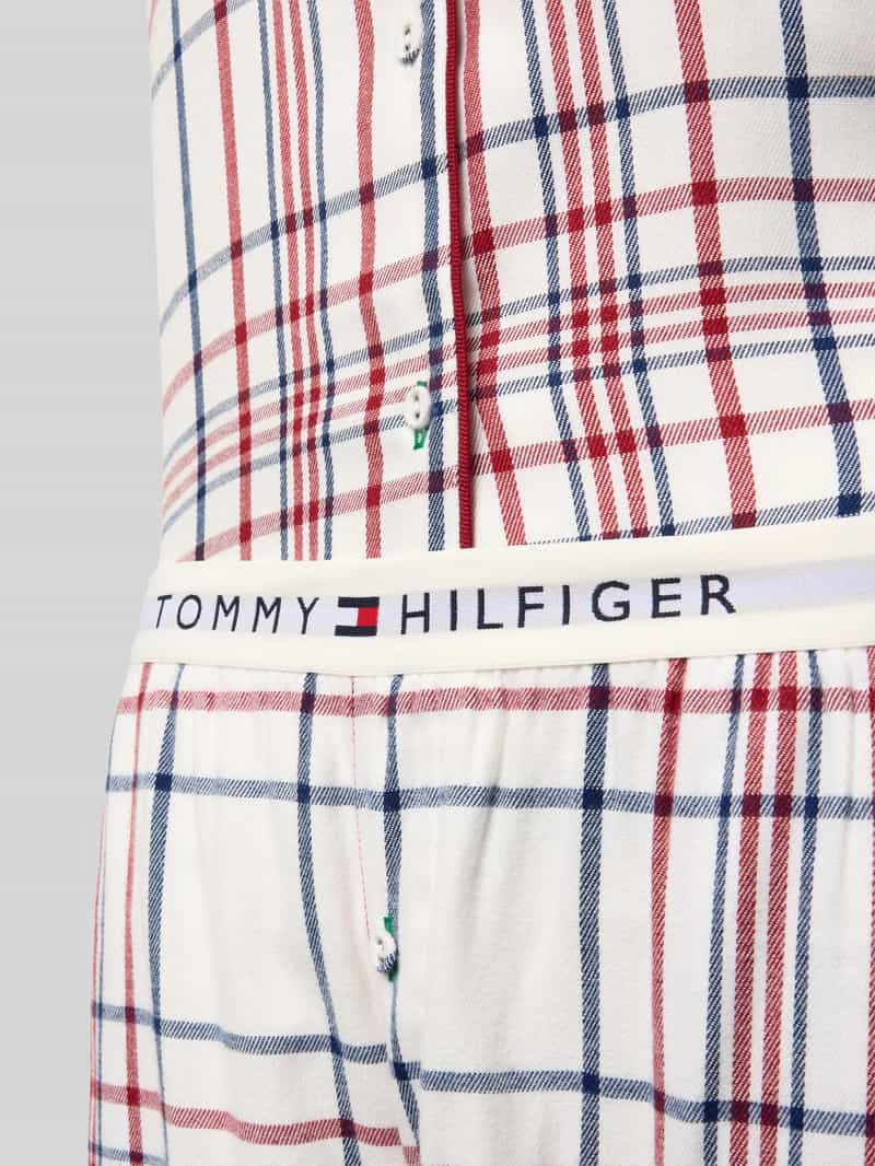 Tommy Hilfiger Relaxed fit pyjama en huisschoenen in een set met viscose
