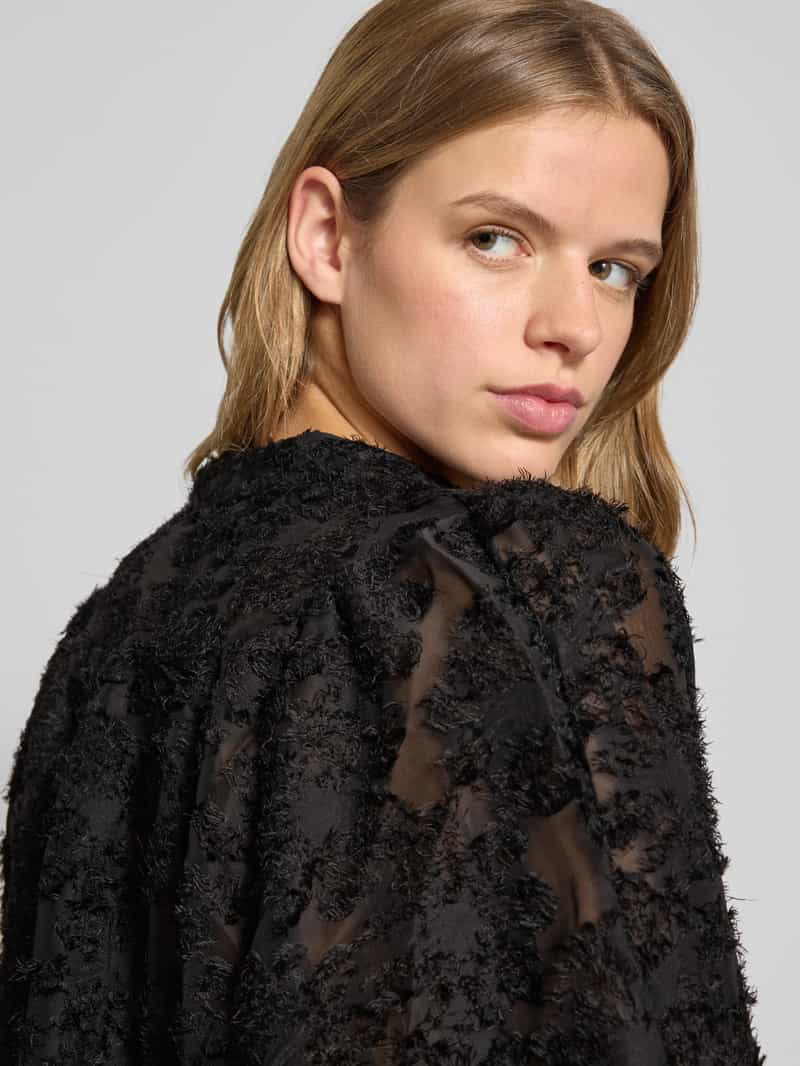 Only Regular fit blouse met lange mouwen en V-hals model 'KORSA'