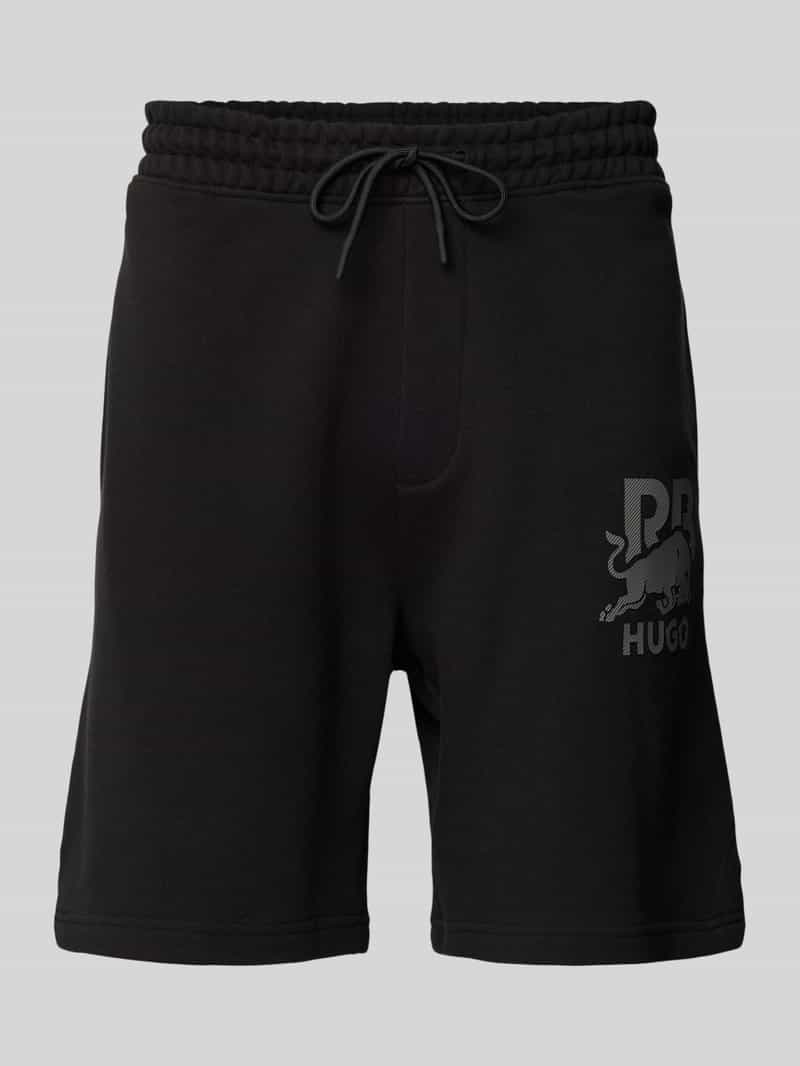 HUGO Sweatpants met labelprint model 'DESWICK'