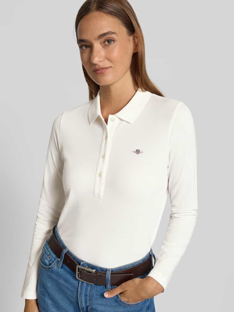 Gant Shirt met lange mouwen en platte kraag