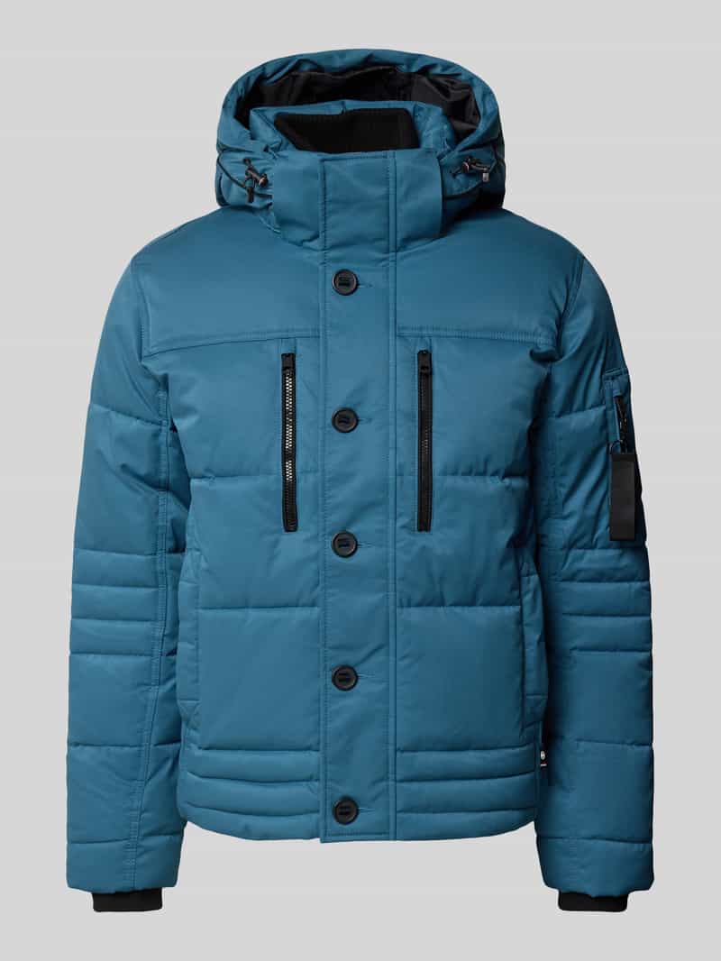 Tom Tailor Regular fit gewatteerd jack met ritszakken