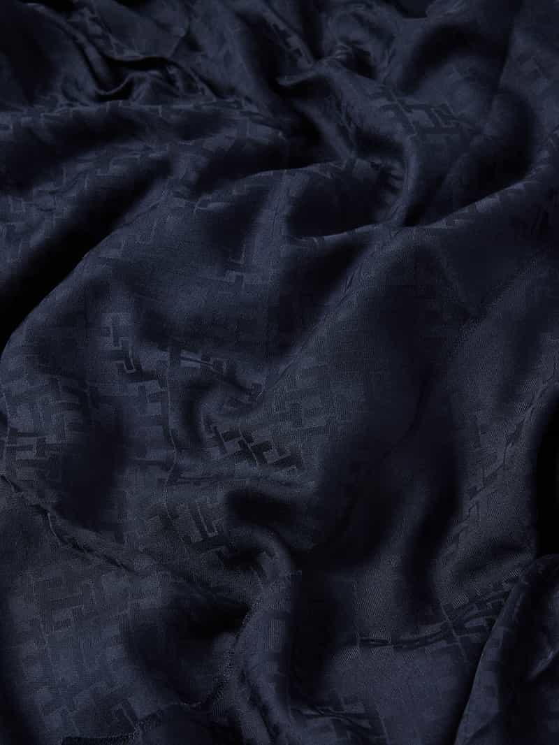 Tommy Hilfiger Sjaal met franjes model 'JACQUARD'