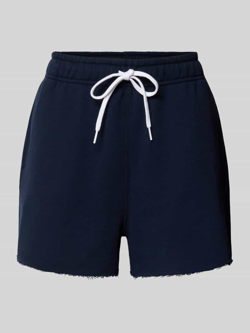 Polo Ralph Lauren Sweatshorts met gerafelde zoom en achterzak