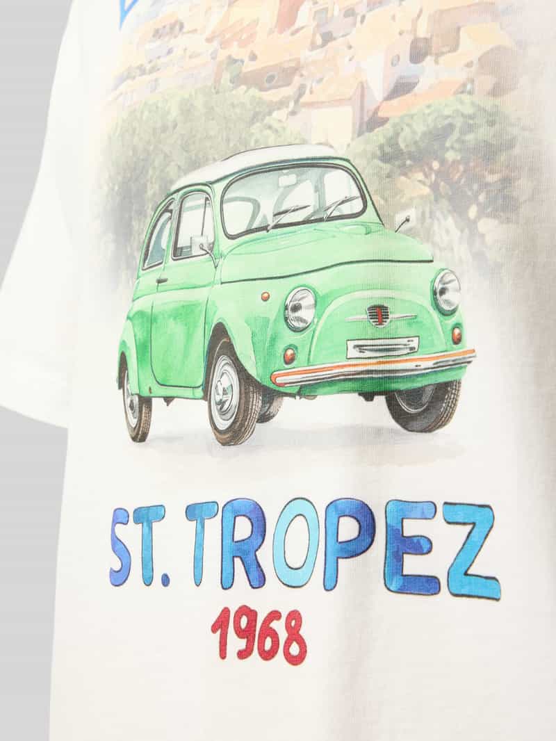 MC2 Saint Barth T-shirt met motief- en labelprint