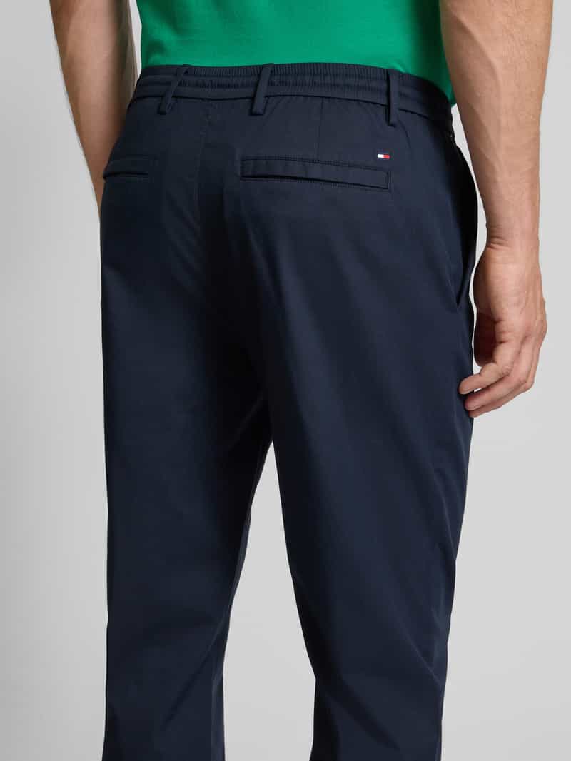 Tommy Hilfiger Tapered fit broek van katoenmix