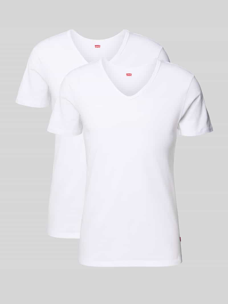 T-shirt met V-hals in een set van 2