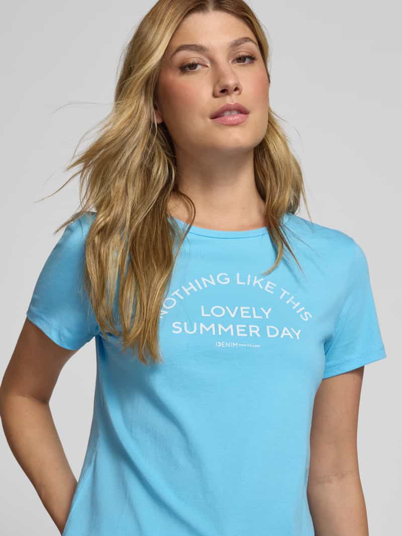 Tom Tailor Denim Regular fit T-shirt van puur katoen