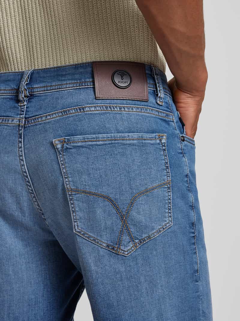 JOOP! Collection Regular fit korte jeans met siernaden model 'Fortress'