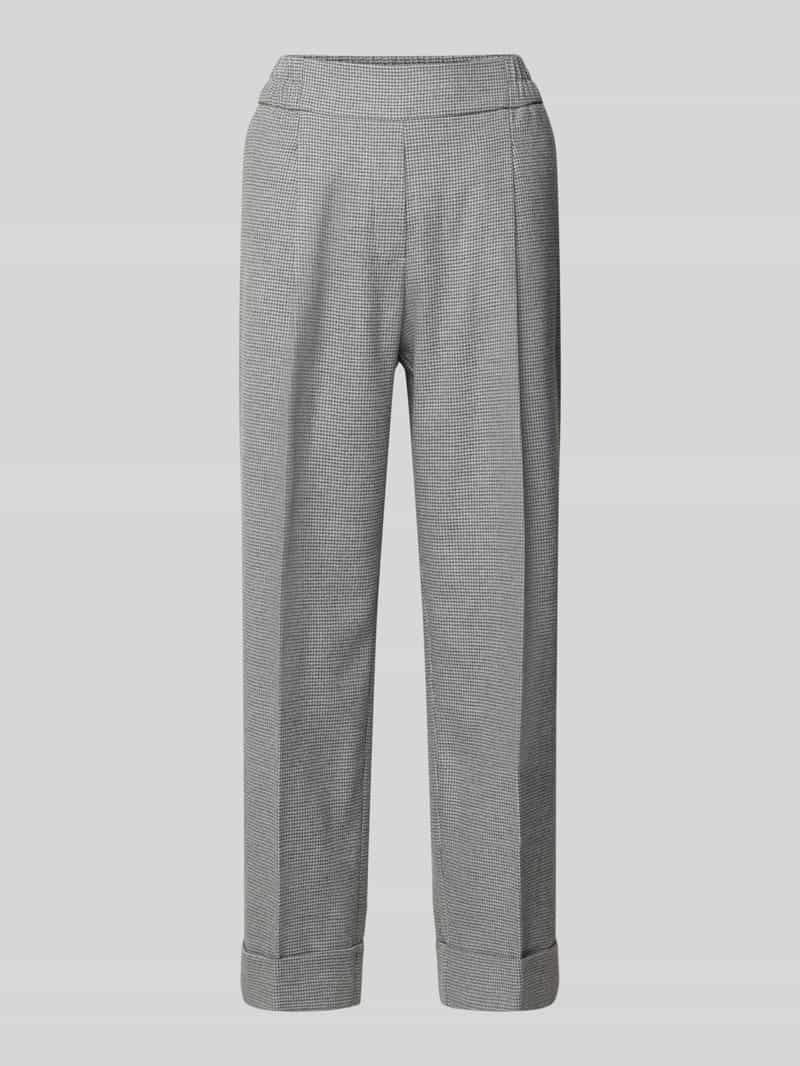 Opus Broek met omslag en persplooien model 'Maikito Pepita'