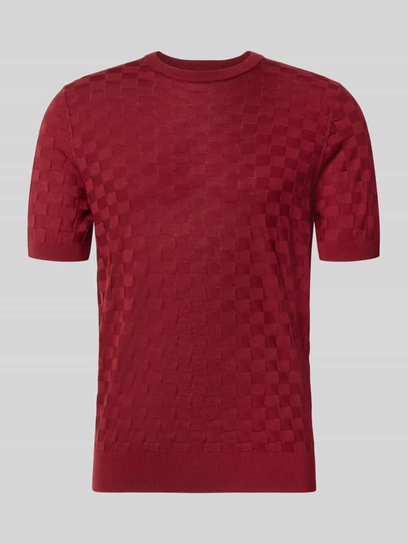 Gebreid shirt met structuurpatroon