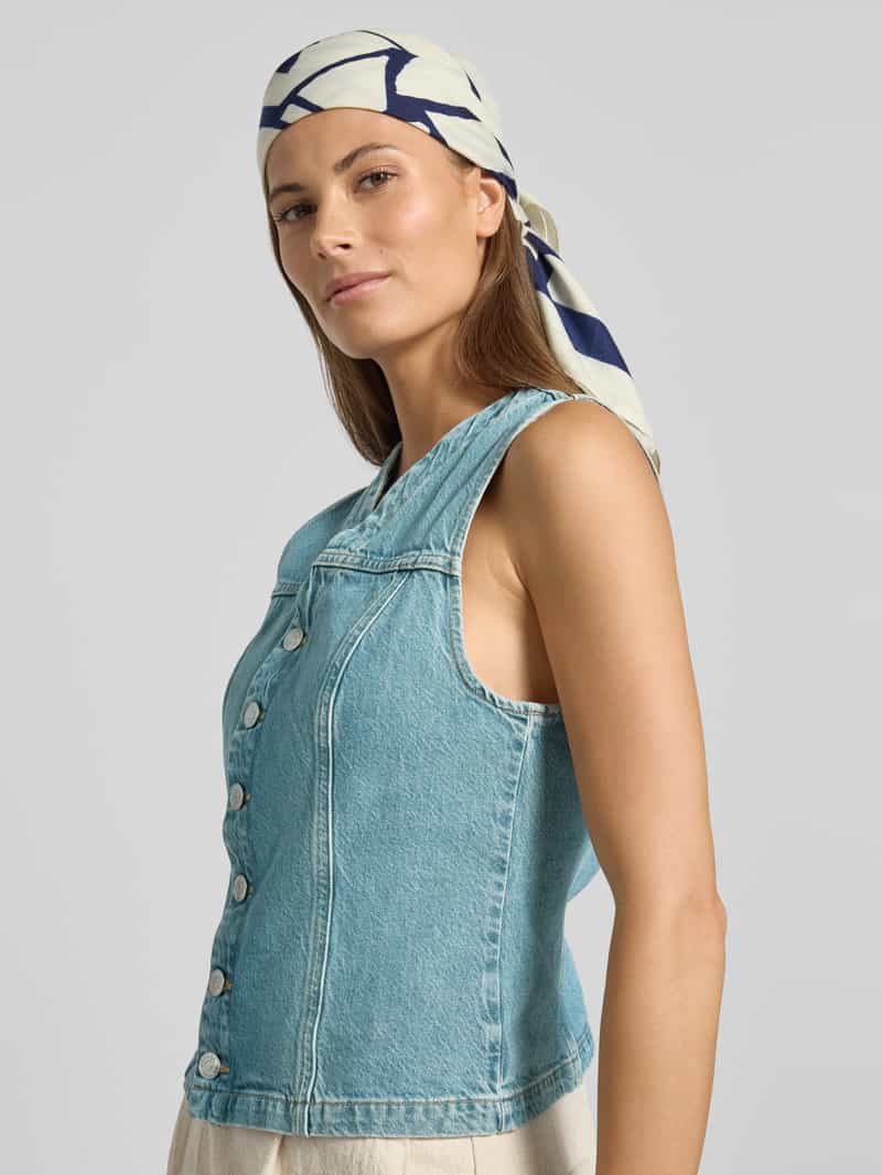 Samsøe Jeansgilet met knoopsluiting model 'SABETH'