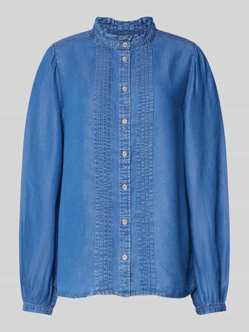 b.Young Regular fit jeansblouse met opstaande kraag model 'KOSMO'