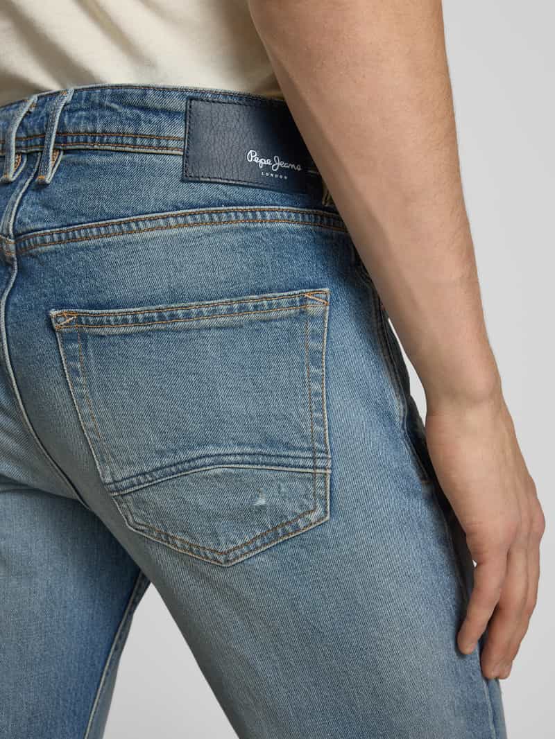 Pepe Jeans Regular fit straight fit jeans van katoenmix model 'CASH FS'