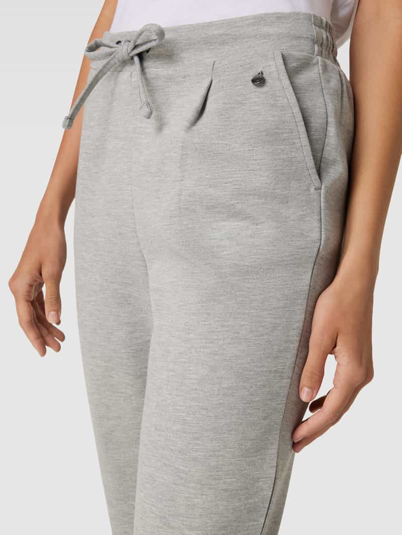 Fransa Stretch fit stoffen broek met bandplooien model 'ZASTRETCH 1'