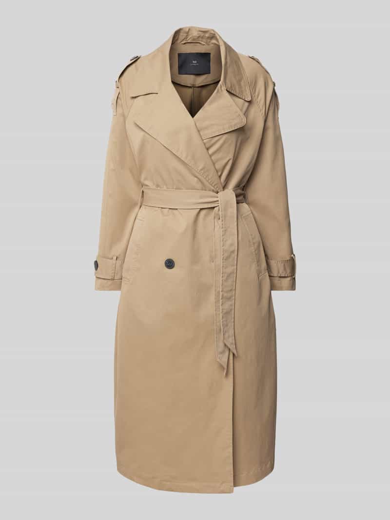 WITHBLACK Trenchcoat met reverskraag