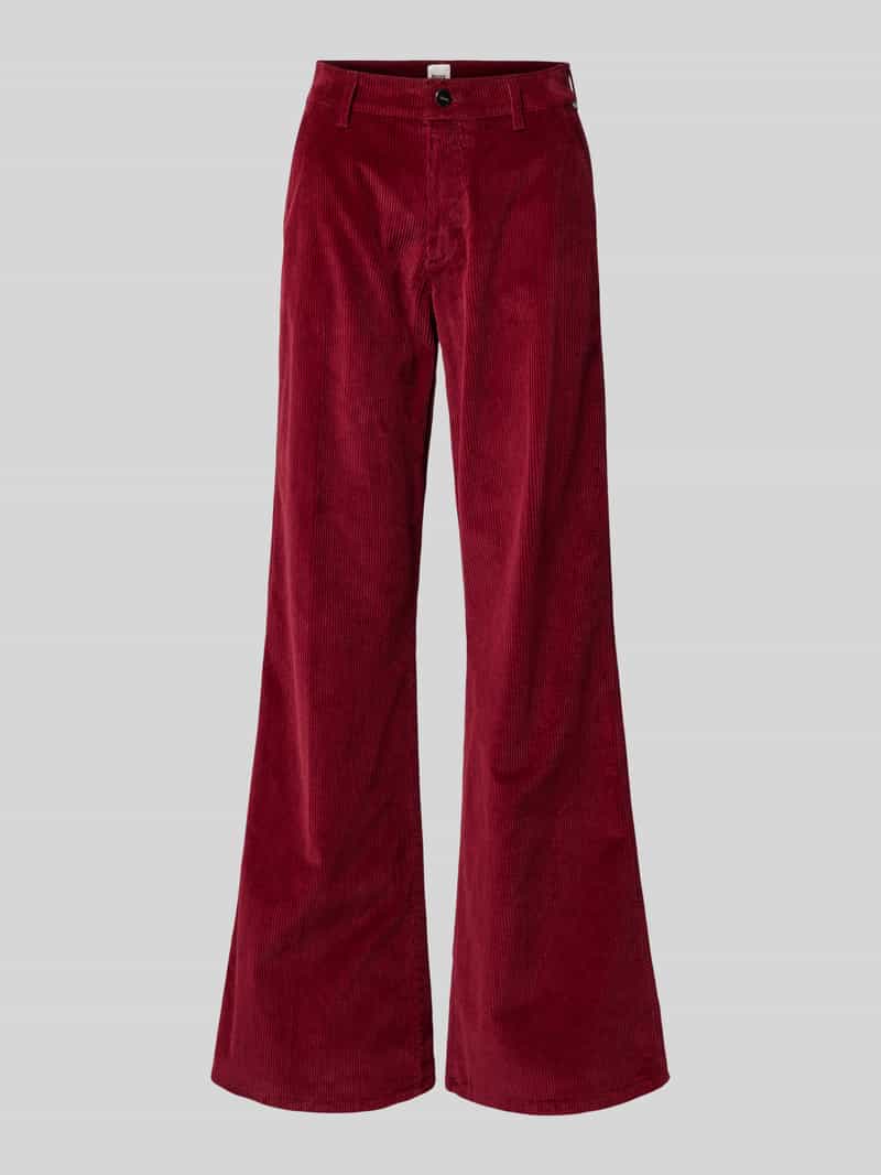 BRAX Flared corduroy broek met Franse steekzakken model 'MAINE'