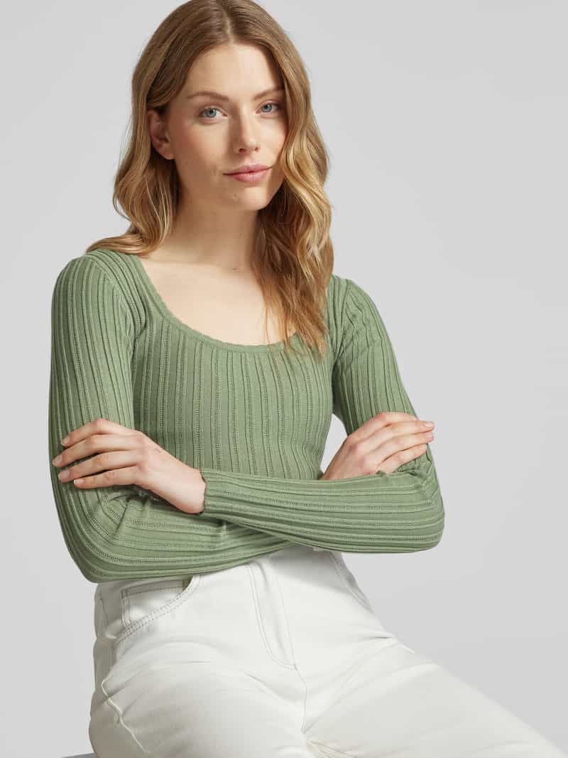 Vero Moda Slim fit gebreide pullover met viscose model 'CECILIE'