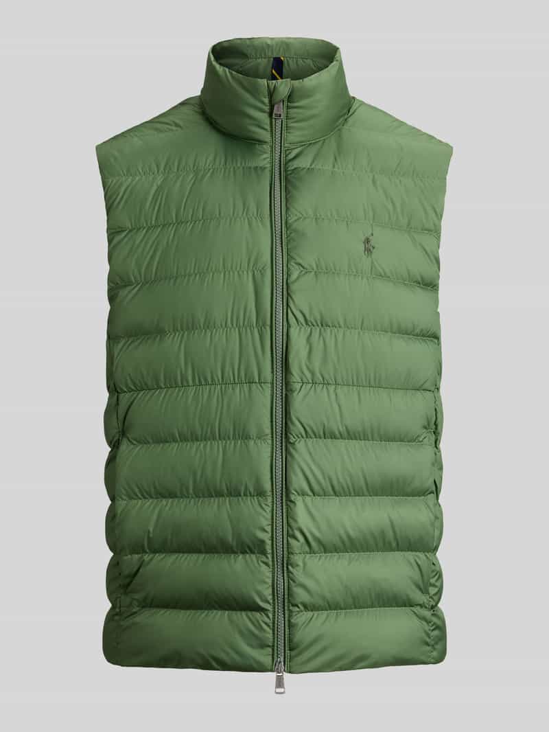 regular fit bodywarmer met gestikt logo