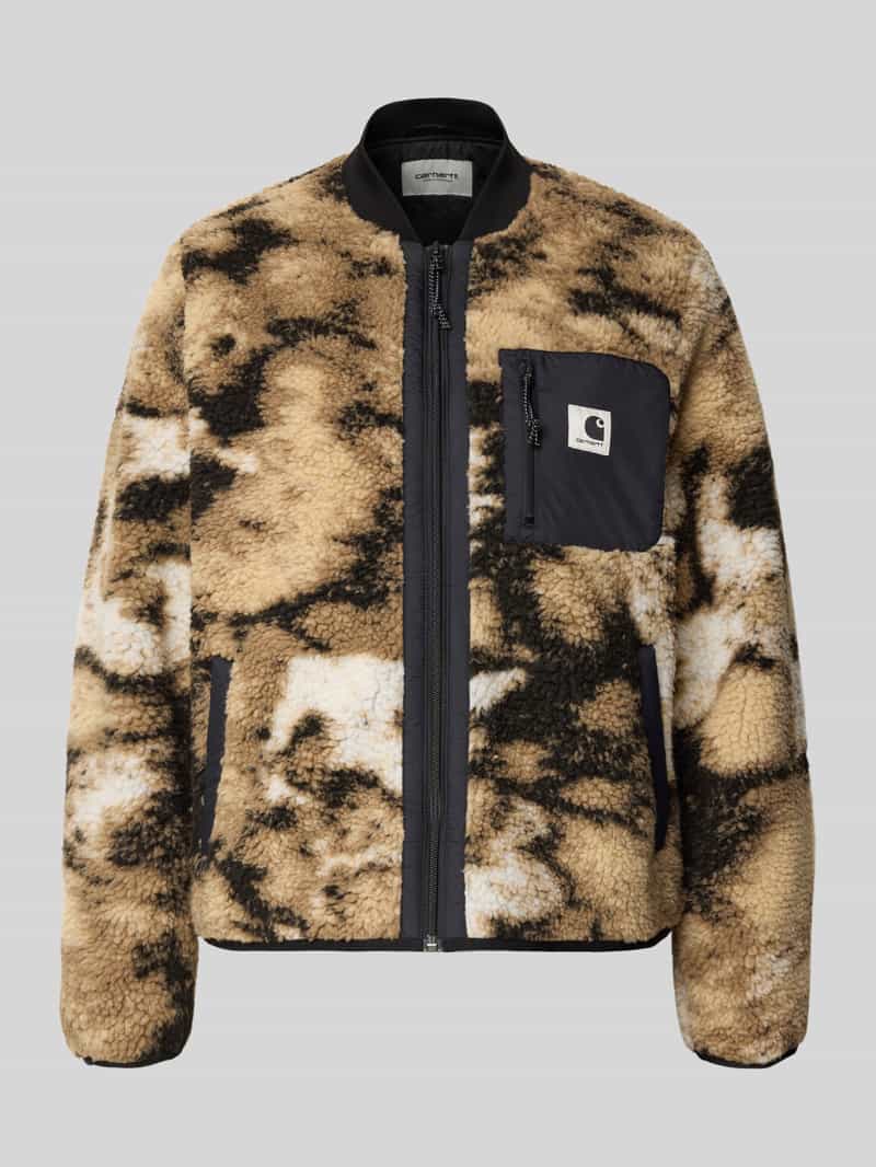 Carhartt Work In Progress Fleecejack in all-over look met ritssluiting model 'Janet'