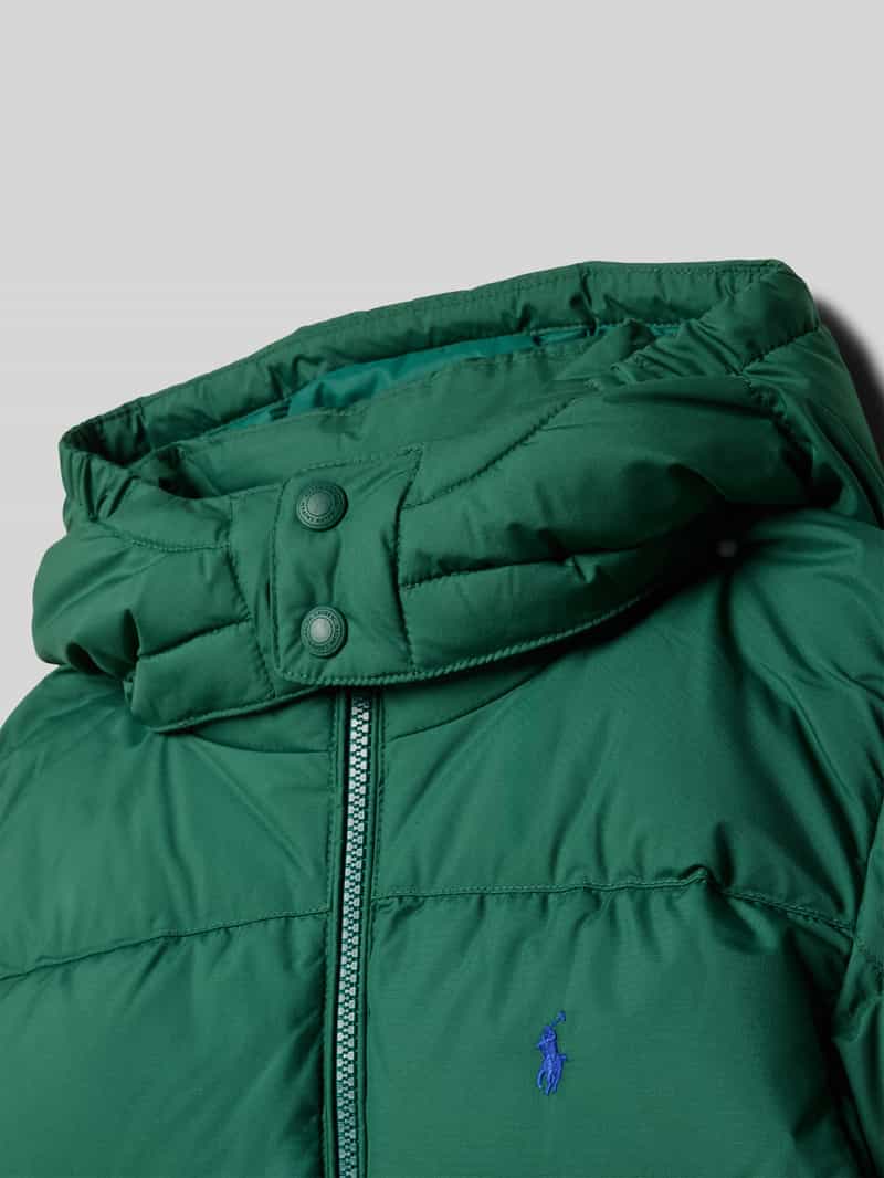 Polo Ralph Lauren Kids Regular fit gewatteerd jack met logostitching model 'Down'