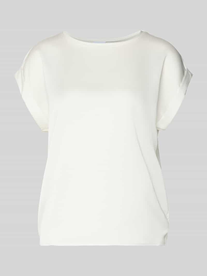 Blouseshirt met gefixeerde mouwomslagen model 'VIELLETTE'