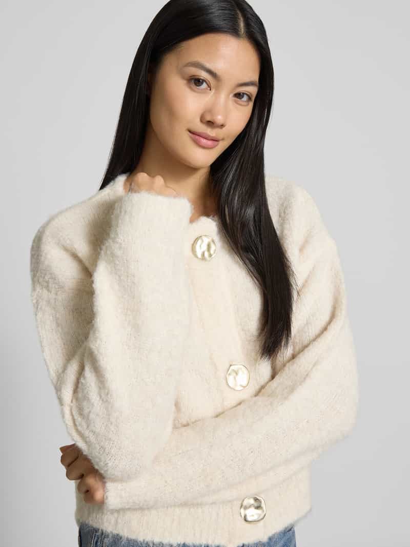 b.Young Gebreid jack met ronde hals model 'Omanta'