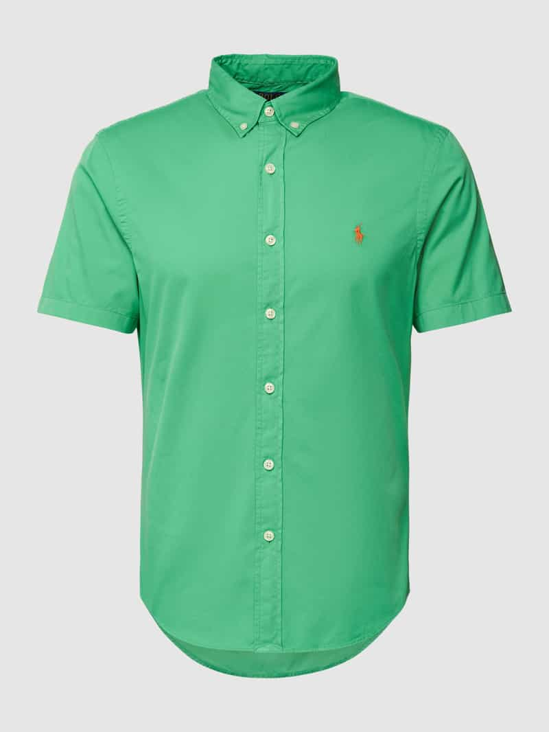 Polo Ralph Lauren Slim fit vrijetijdsoverhemd met halflange mouwen