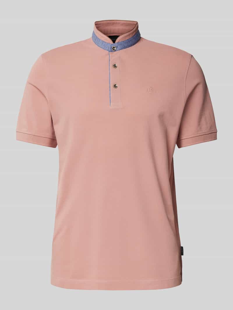 Bugatti Regular fit poloshirt met opstaande kraag