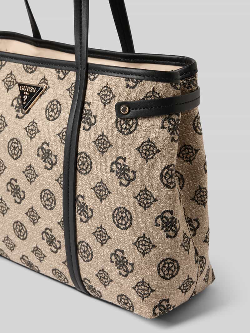 Guess Handtas met labelapplicatie model 'BEYZA GIRLFRIEND TOTE'