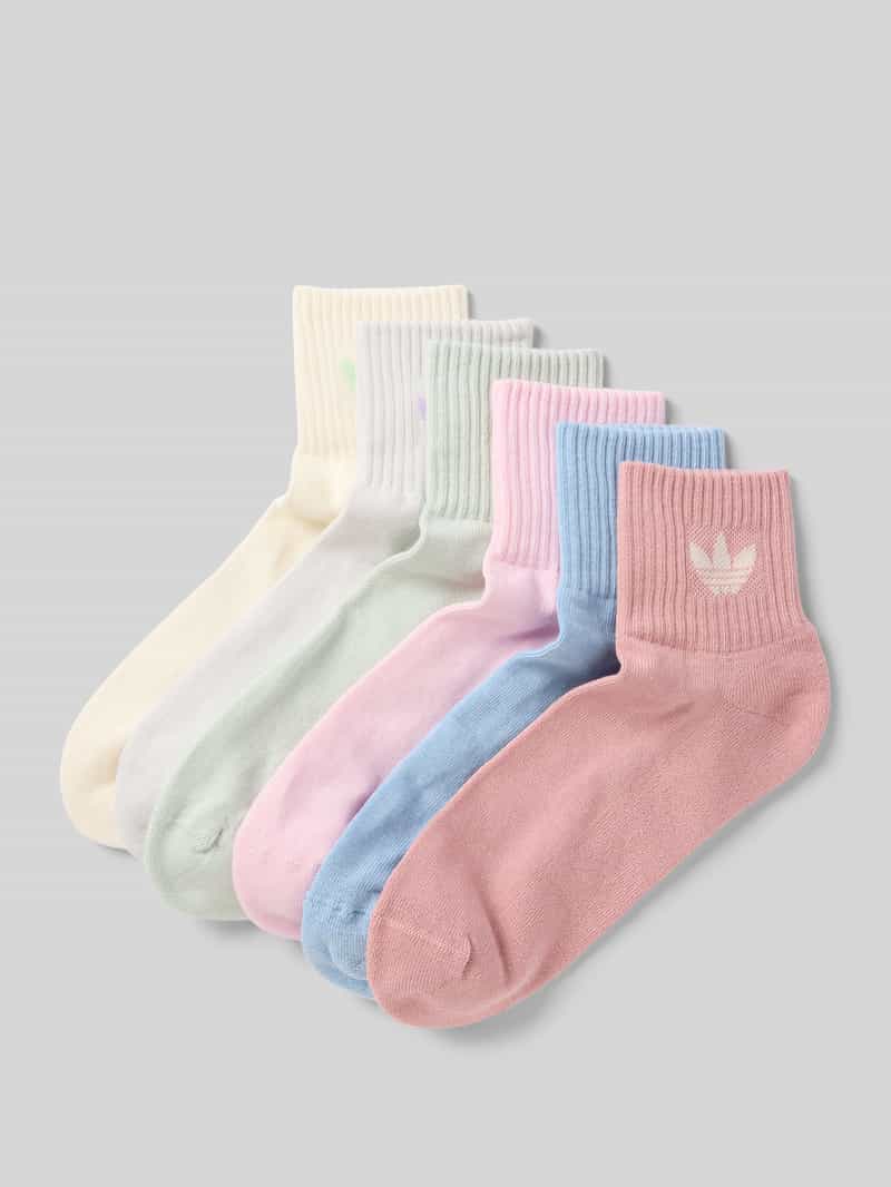 adidas Originals Sokken met labelprint in een set van 6 paar
