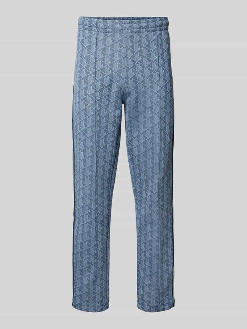Lacoste Straight leg sweatpants met galonstrepen